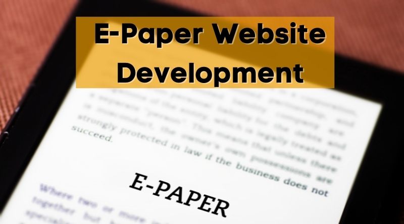E-Paper Website Development